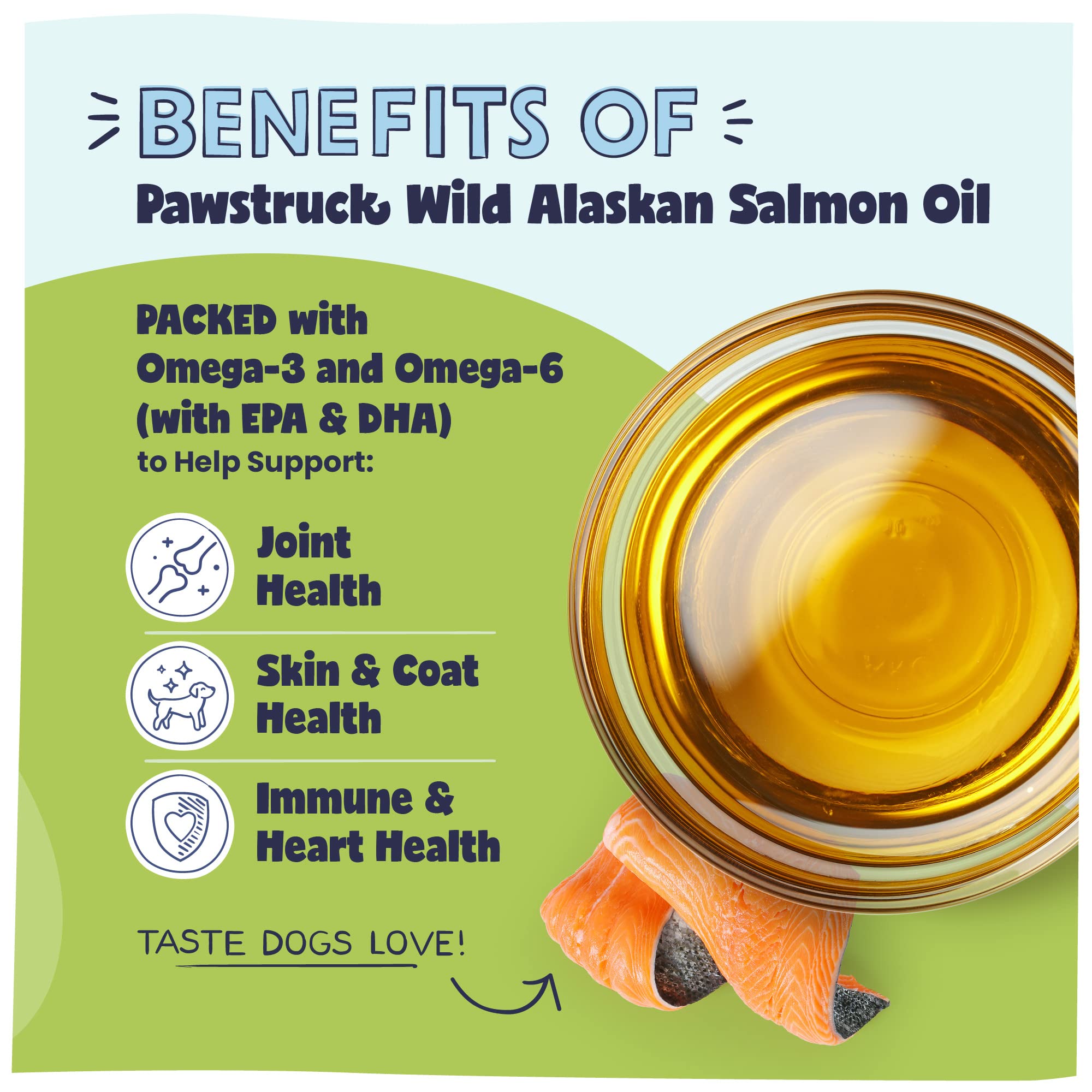 Pawstruck salmon oil pump topper enables easy daily dosing for dogs and cats.