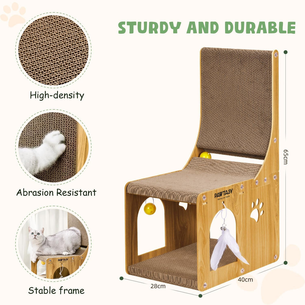 Pawtasy cat-hideout-box image shows cozy cubby for hiding and resting.