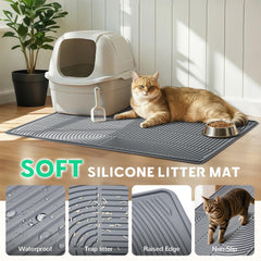 Pawtasy waterproof border blocks spills, keeping floors clean.