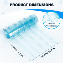 Pawtenda dog door flap transparent close-up highlights scratch- and UV-resistance