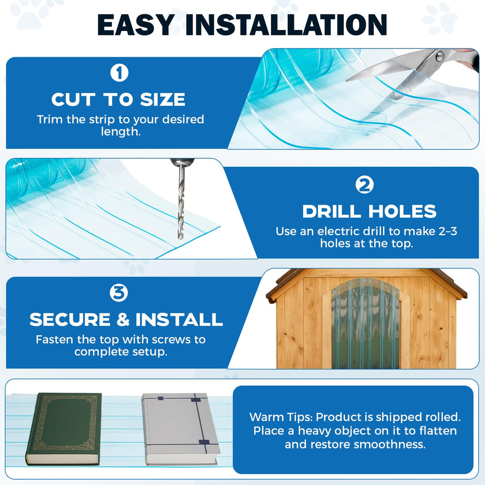 Pawtenda secure-seal dog door flap reduces drafts and noise for a cozier space