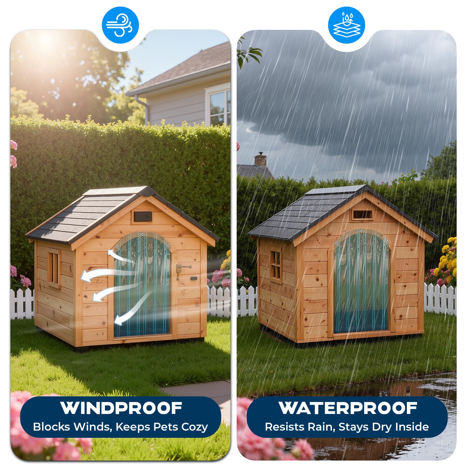 Pawtenda secure-seal reduces drafts and wind noise