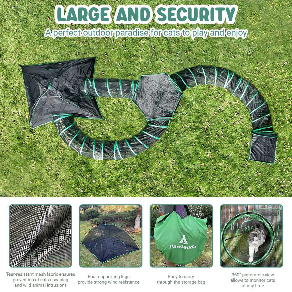 Pawtenda weather-resistant shell model demonstrating durable outdoor materials