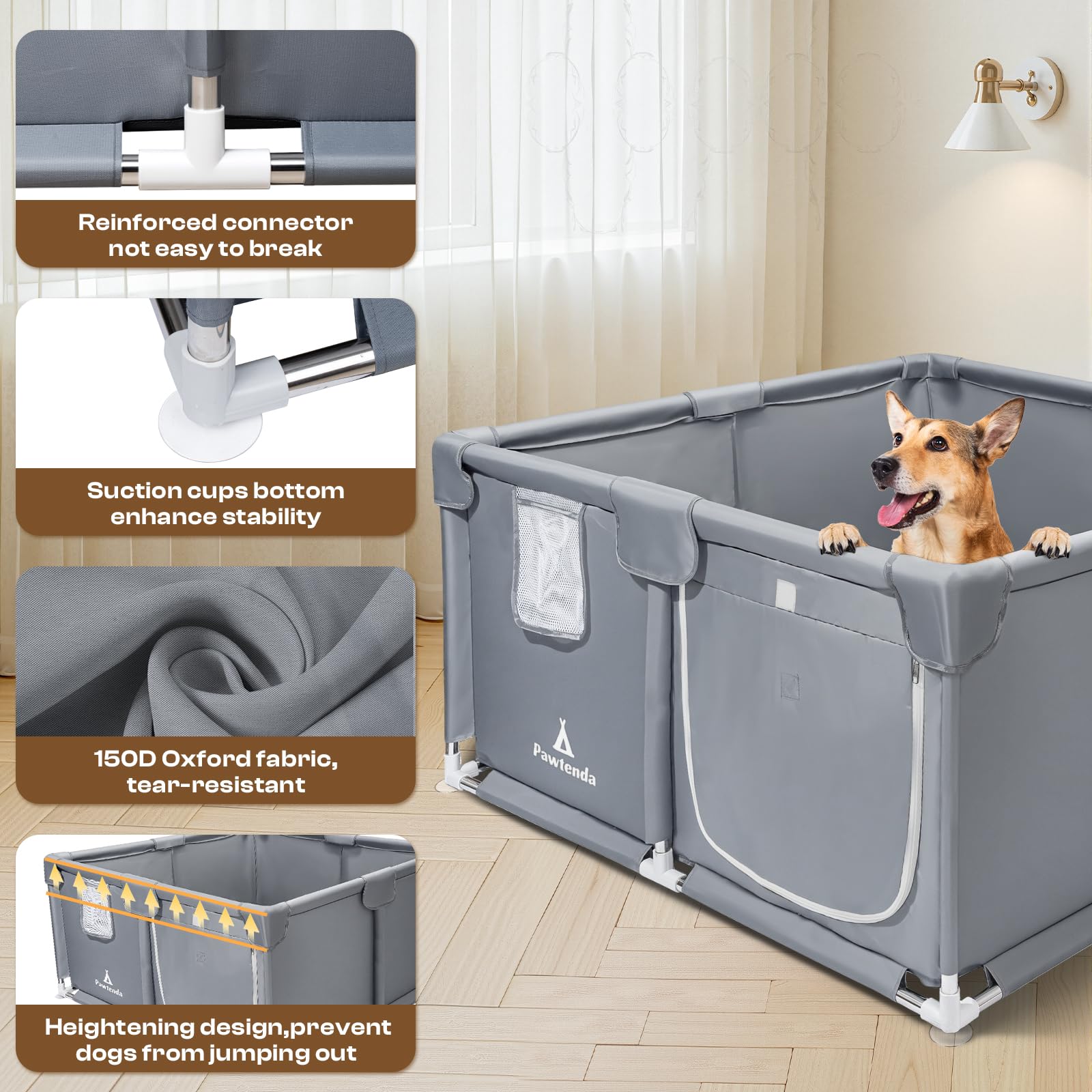Pawtenda Whelping Box includes a puppy care kit for quick care routines