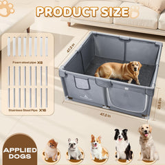 Pawtenda Whelping Box tear-resistant sides protect against puppy nips and tears