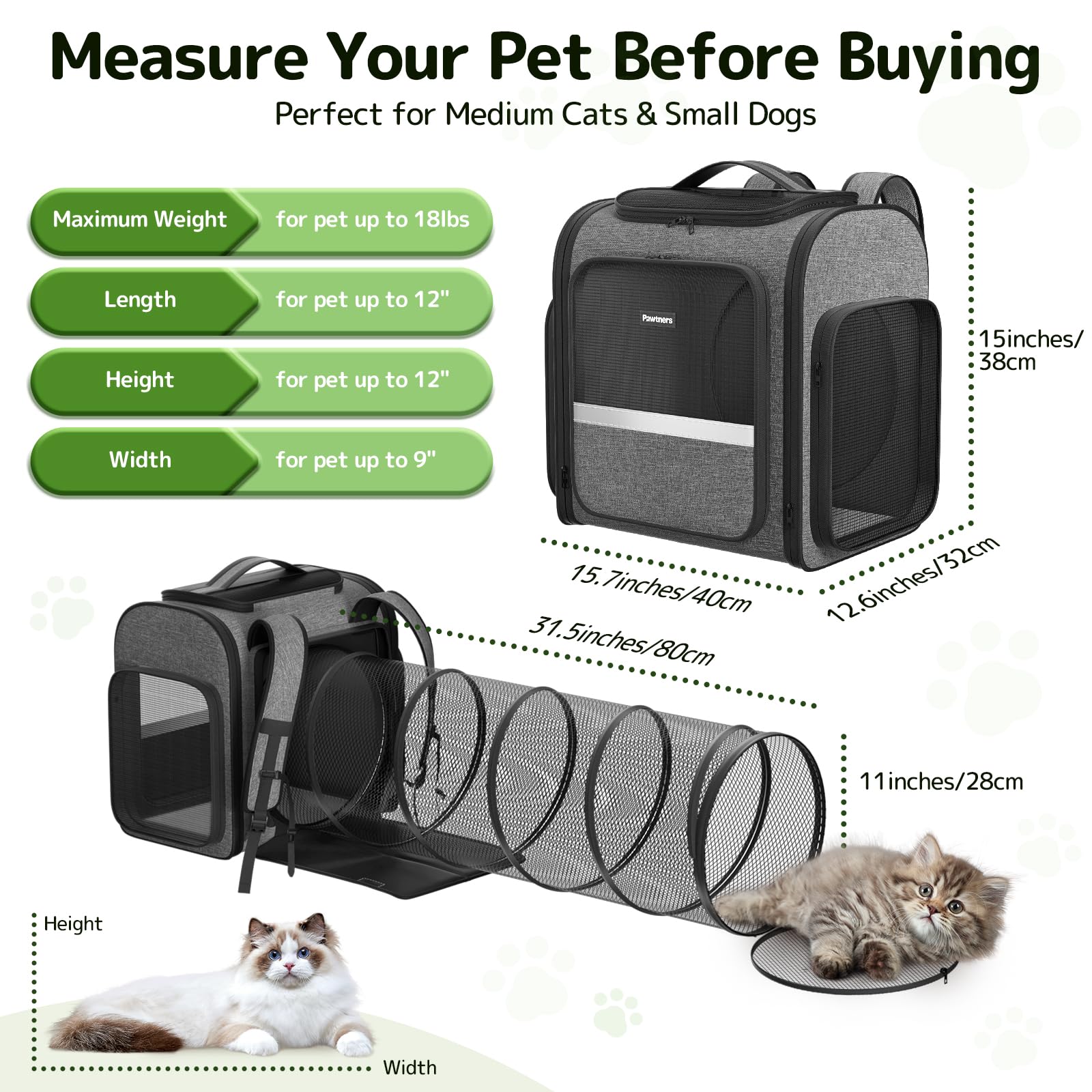 Pawtners cat backpack top mesh window interaction for outdoor observation