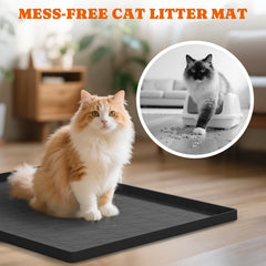Pawtners cat litter mat 2-pack keeps spaces clean with durable, easy-to-clean design.