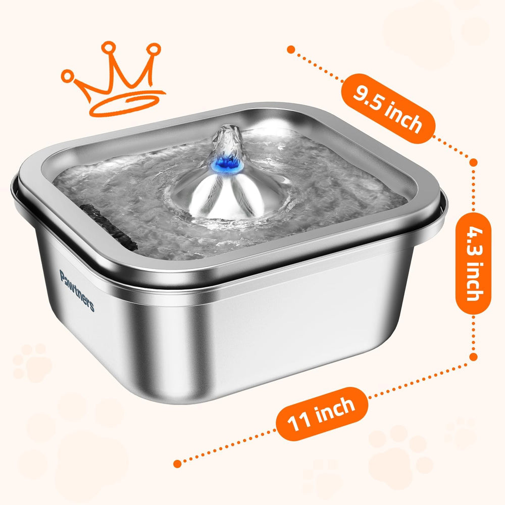 Pawtners cat water fountain suitable for homes with cats and small dogs.