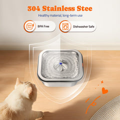 Pawtners stainless steel closeup showing durable, dishwasher safe construction.