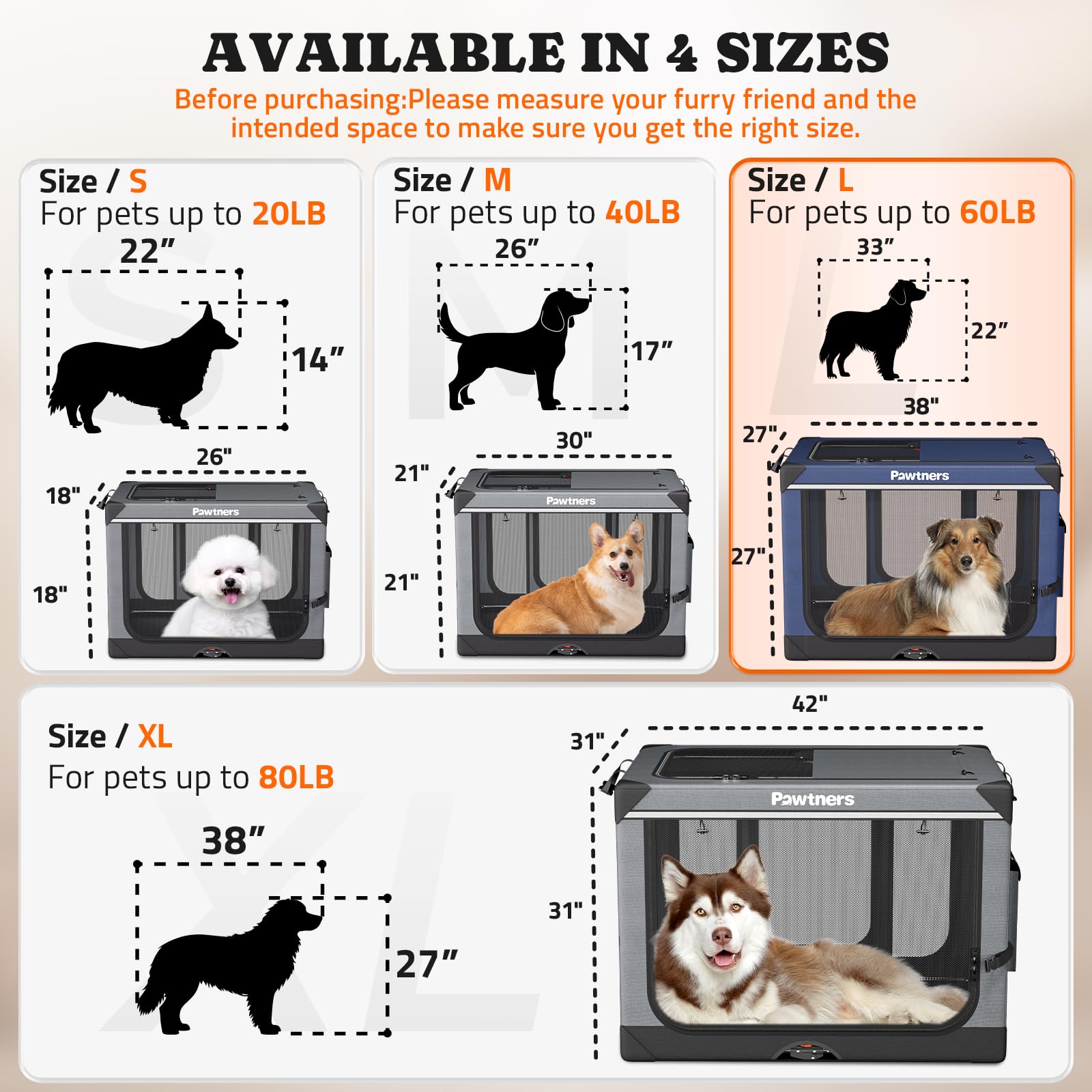 Pawtners collapsible dog crate blue travel-setup ideal for road trips and outings.