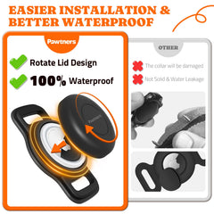 Pawtners IPX8 waterproof AirTag protector withstands swimming and outdoor use