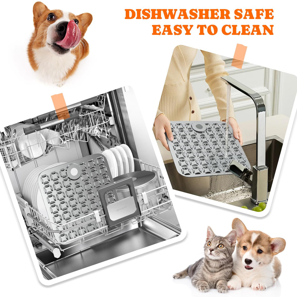 Pawtners lick mat blue color close-up highlights textured surface.