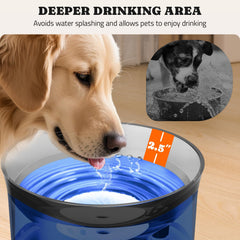 Pawtners vortex-filtration design delivers clearer water by filtering saliva and debris.