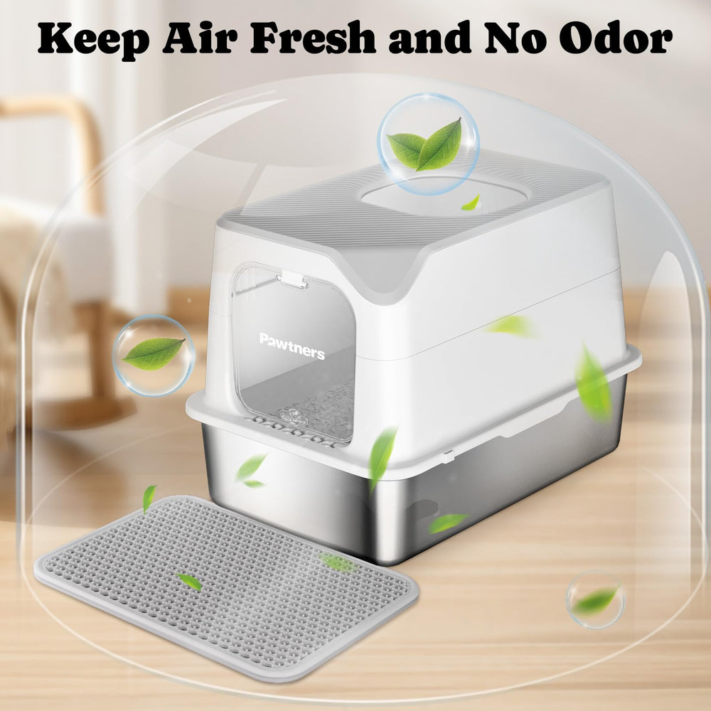 Pawtners XL dimensions 23.8 by 16.1 by 16.7 inches suit large cats.