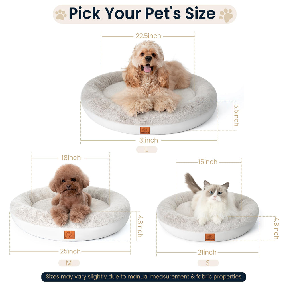 pawtnerz Elegant donut bed design complements home decor while comforting pets.