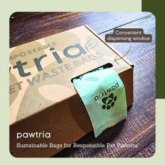 Pawtria 20-micron leak-proof bags on a roll show odor-lock performance