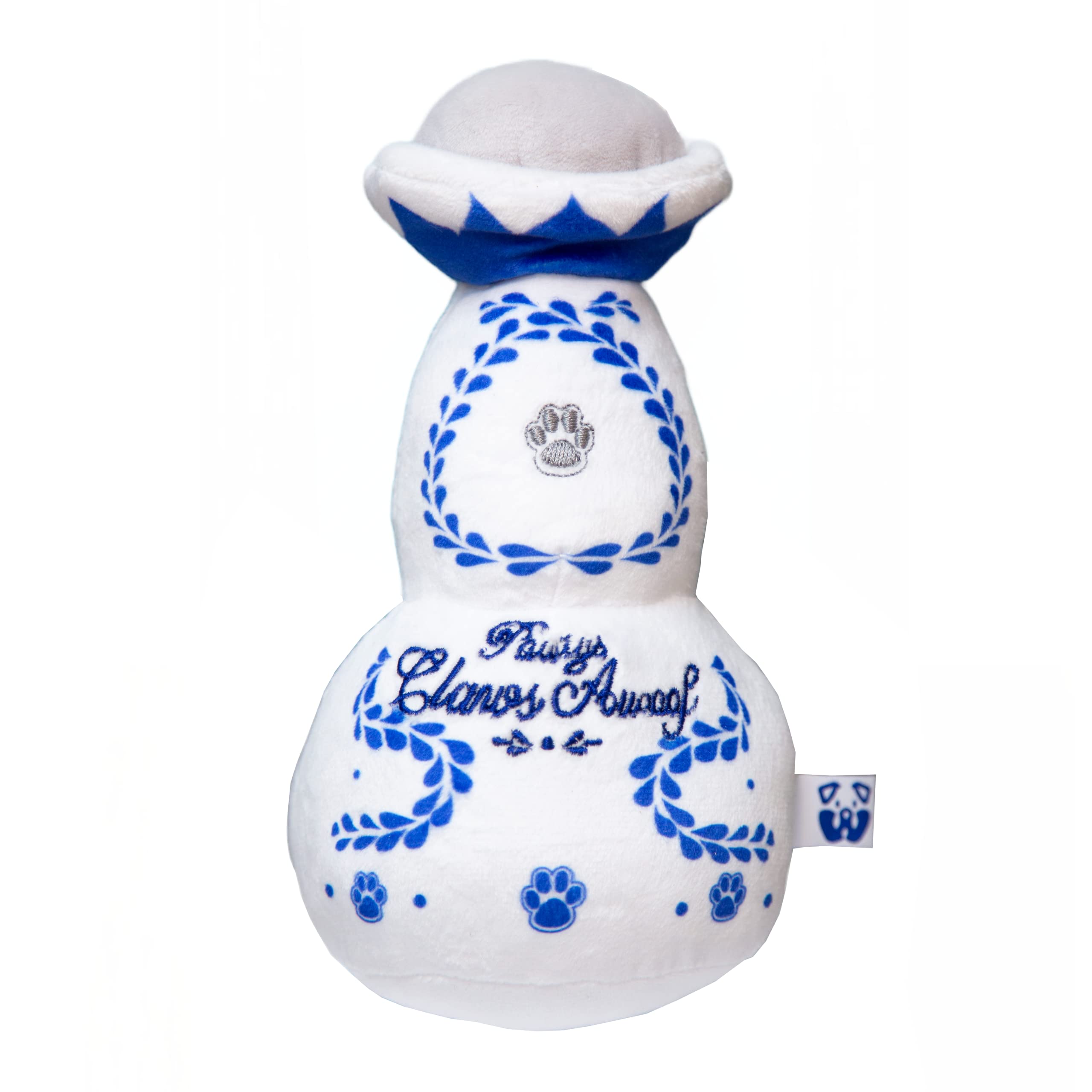 Pawty Dog Toys Claws Awoof, vista frontal, ideal para juego diario con chirrido.