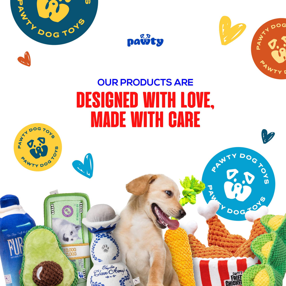 PAWTY Donald patriotic toy with squeaker for interactive playtime