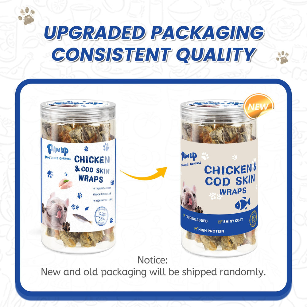 PAWUP 12-5oz-bag serving-size preview suggests convenient at-home treats