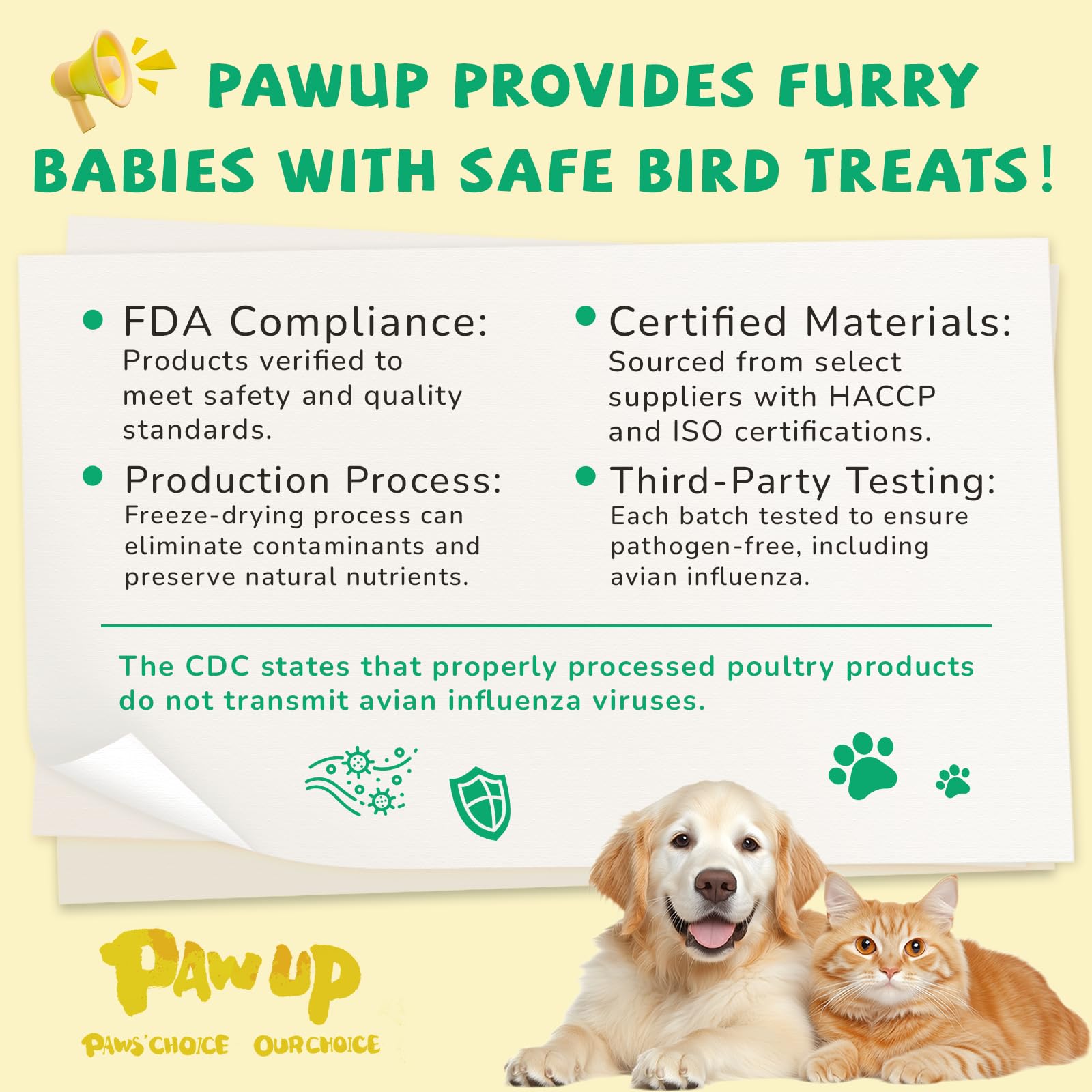 PAWUP 96-percent nutrient retention—nutrients preserved during freeze-drying.