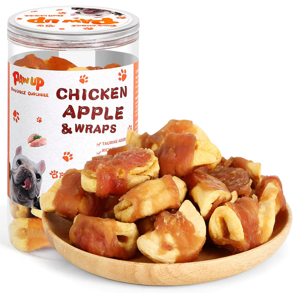 PAWUP Apple Slice Chicken Wrapped packaging for training treats