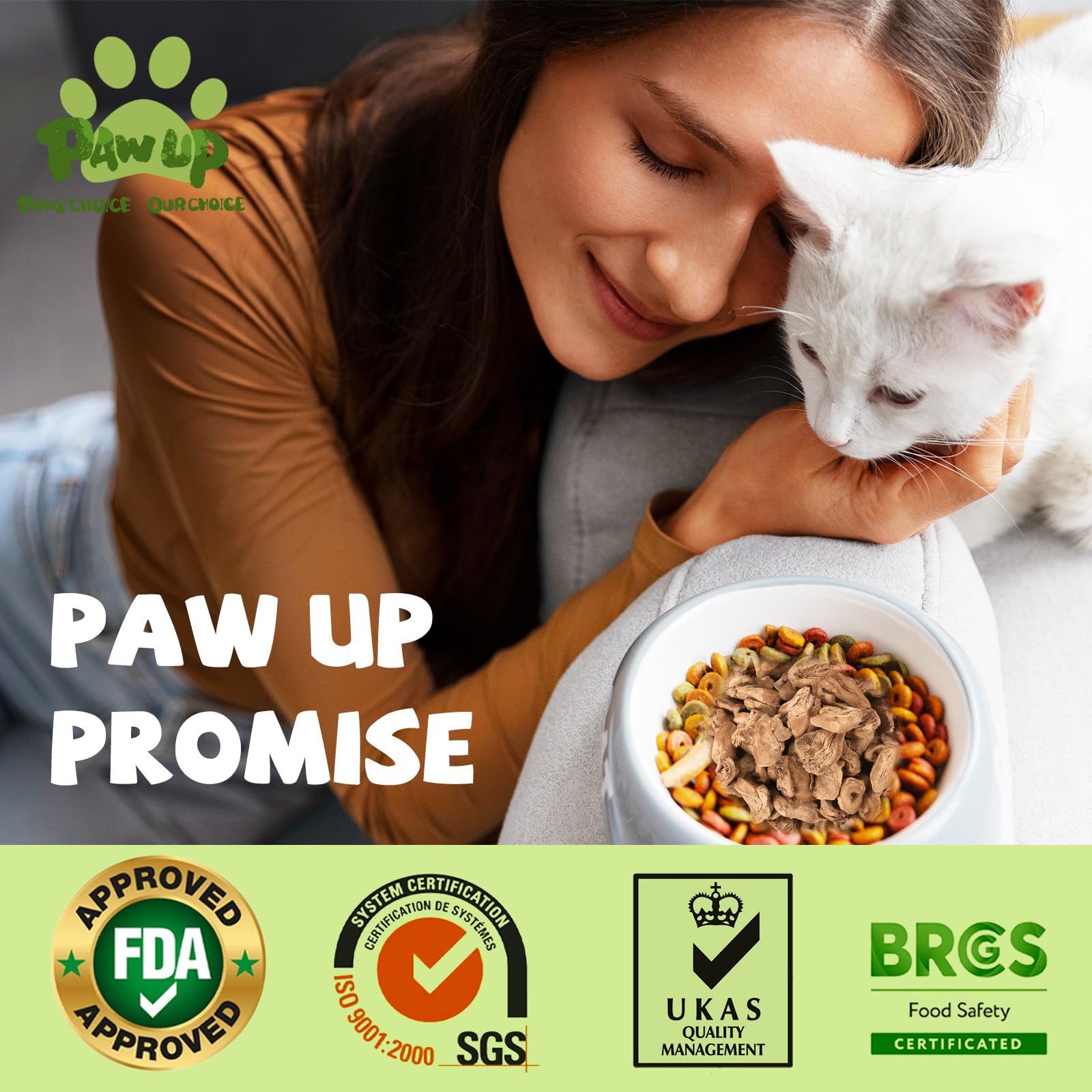 PAWUP Chicken Heart Treat crumble option to add flavor.