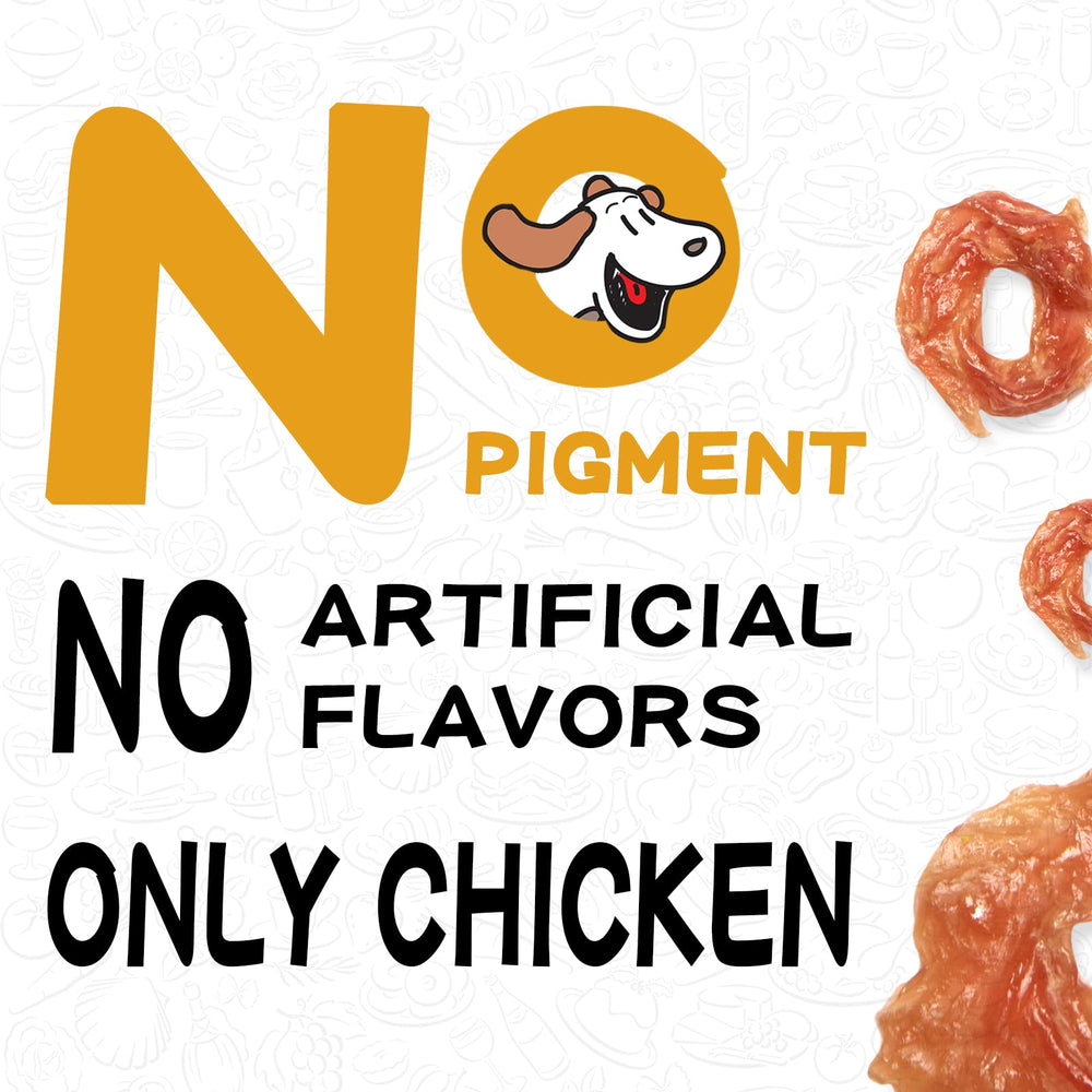 PAWUP Chicken Rings senior-dog chew demonstrates easy grasp and calm chewing