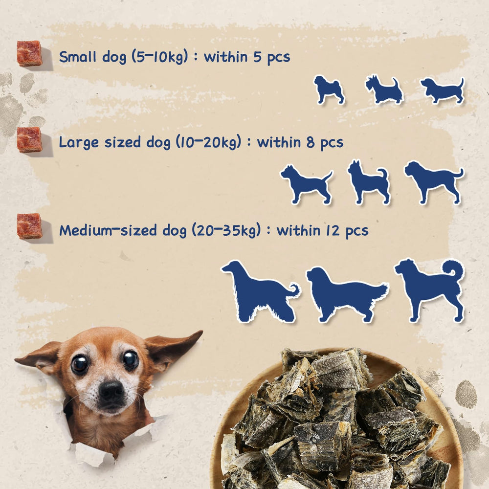 PAWUP Cod Skin Cubes omega-3 rich highlight for a shinier coat