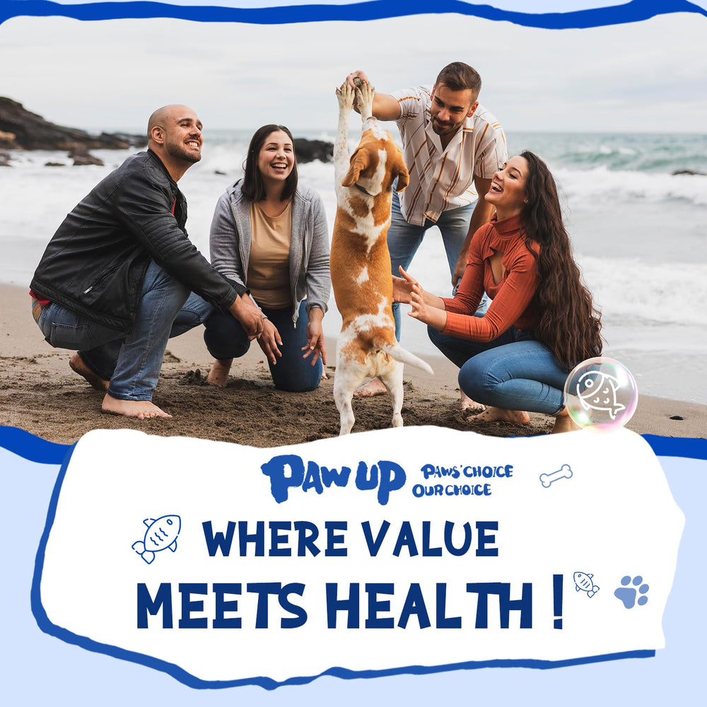 PAWUP Cod Skin Dog Treats 16.2 oz pouch for long-lasting snacking