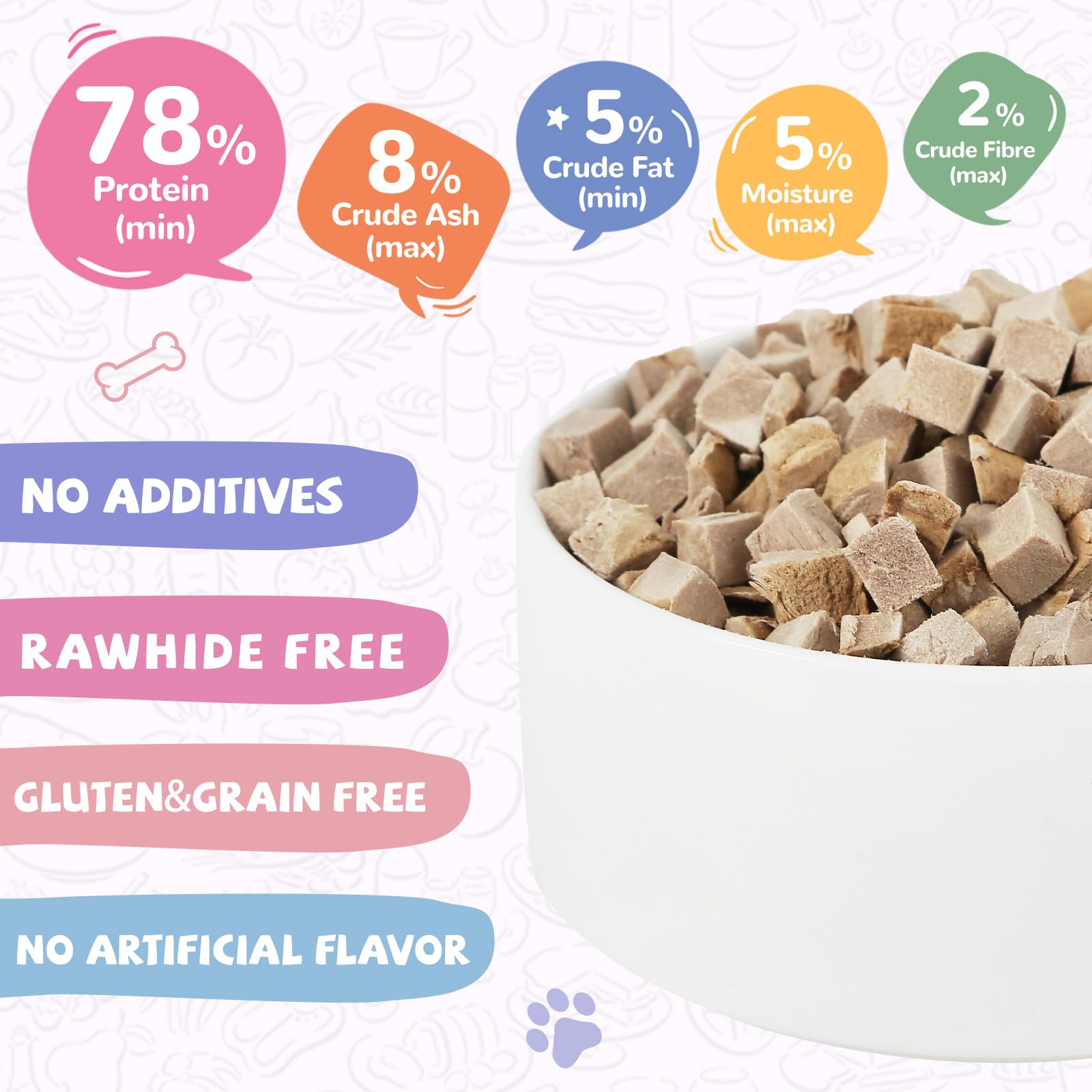 PAWUP crumble and rehydrate options—feeding flexibility.