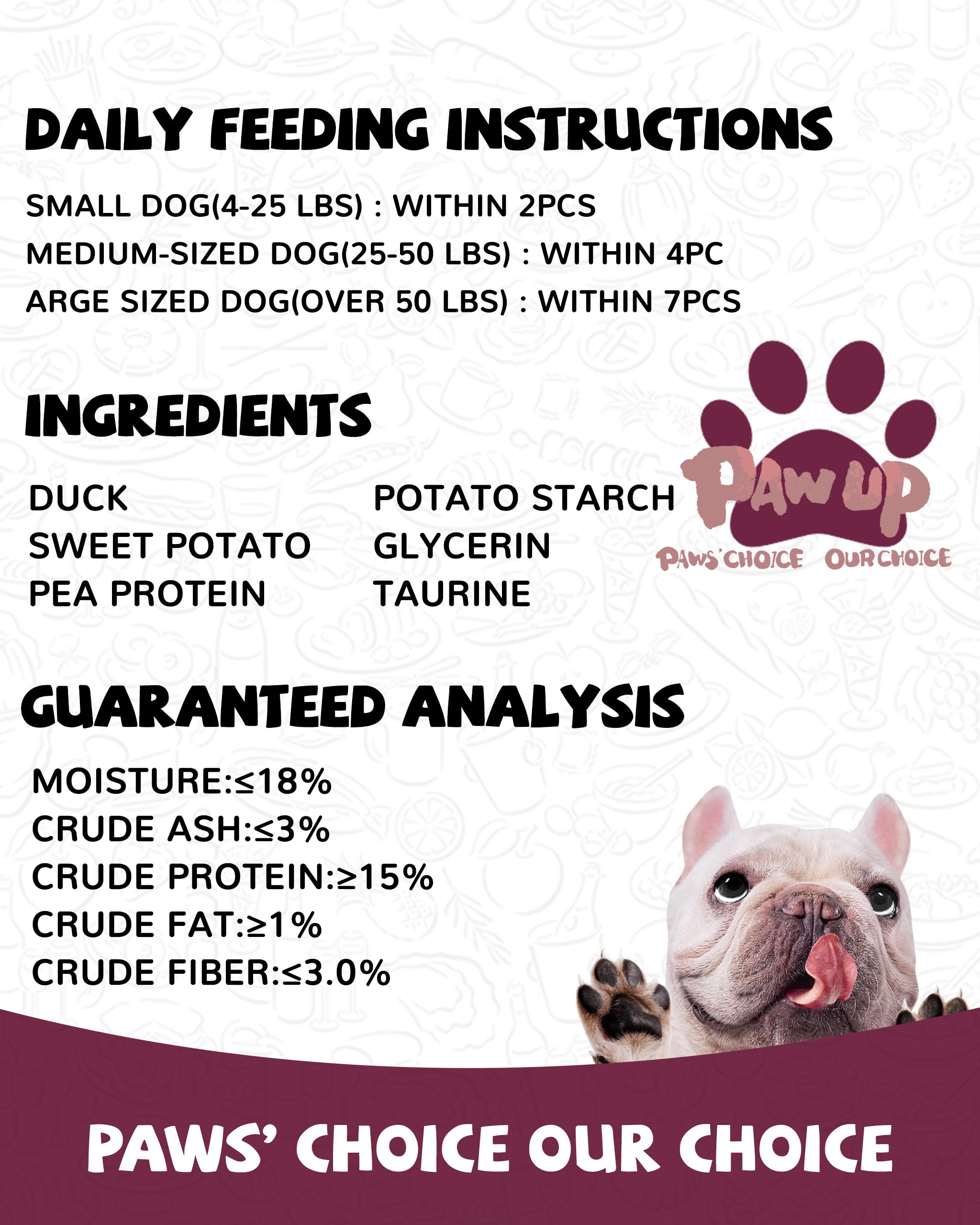PAWUP daily snack for dogs, convenient and tasty reward option.