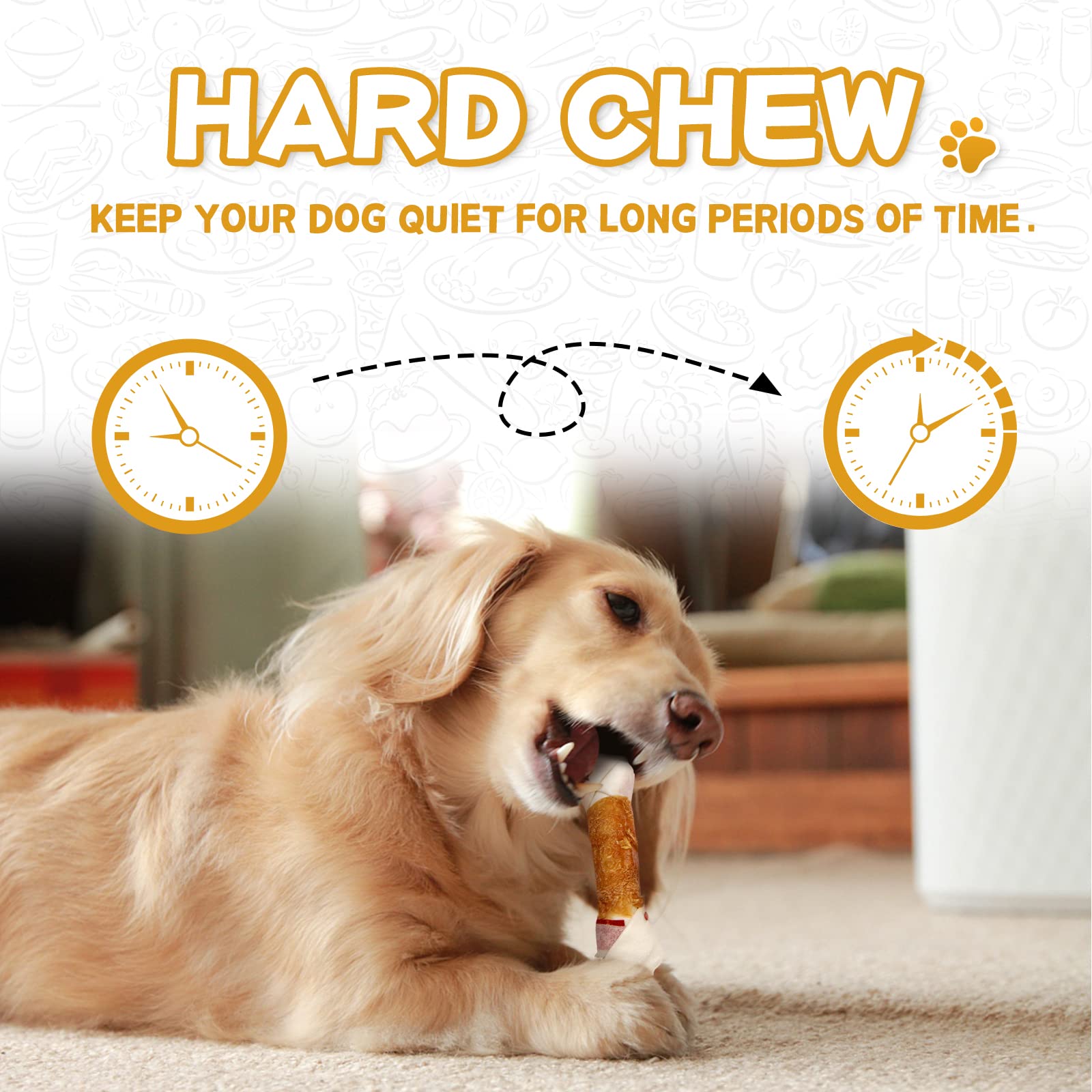 PAWUP dental health chews for cleaner teeth and fresher breath.