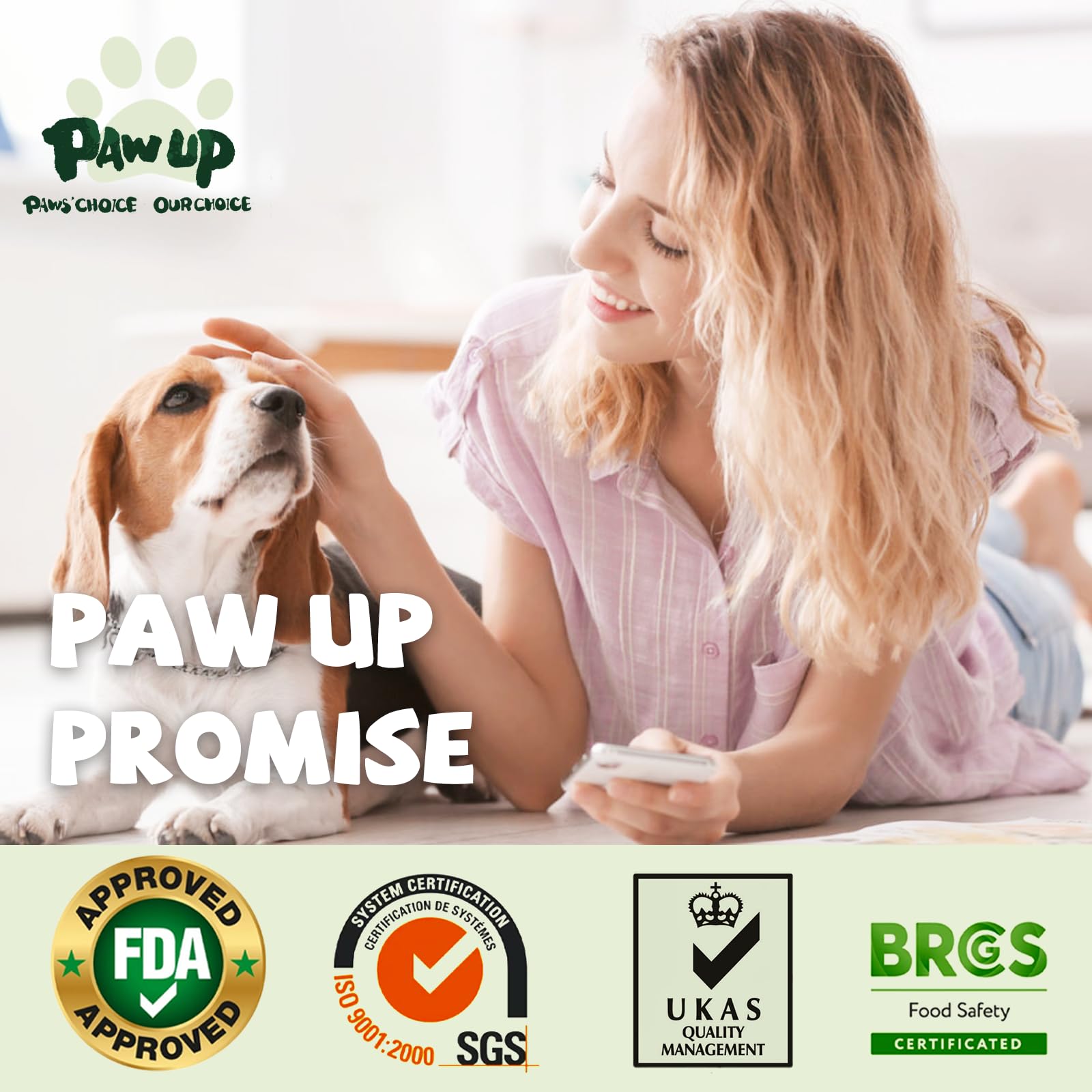 PAWUP crumble pieces image showcases flexible serving and joint-support potential