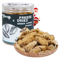 PAWUP freeze-dried green-lipped mussels treats pack with single-ingredient nutrition for sensitive dogs