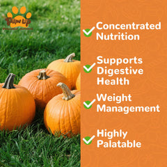 PAWUP Pumpkin Treats crumbled in bowl to highlight meal toppers and texture