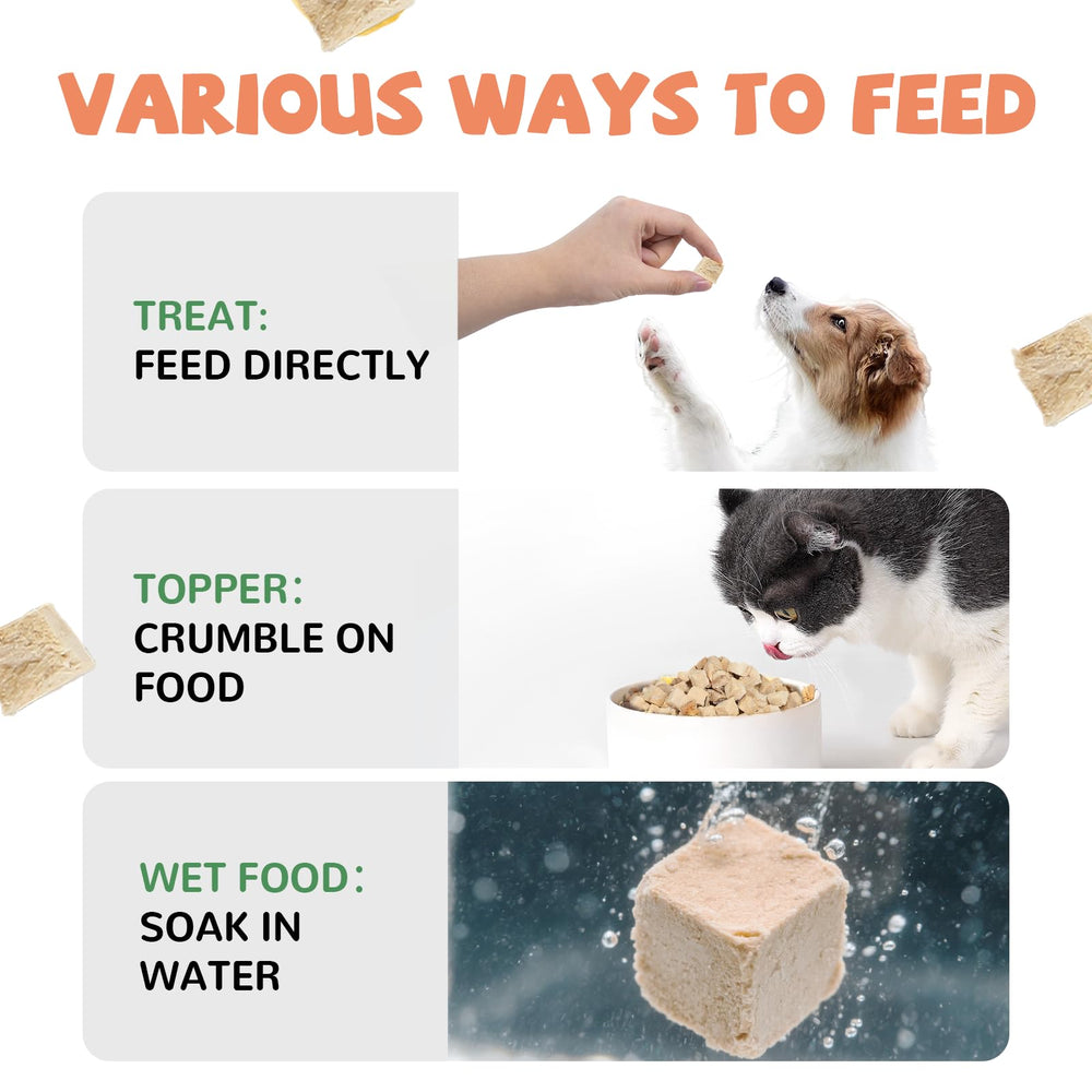 PAWUP Freeze Dried Salmon snack suitable for cats and dogs.