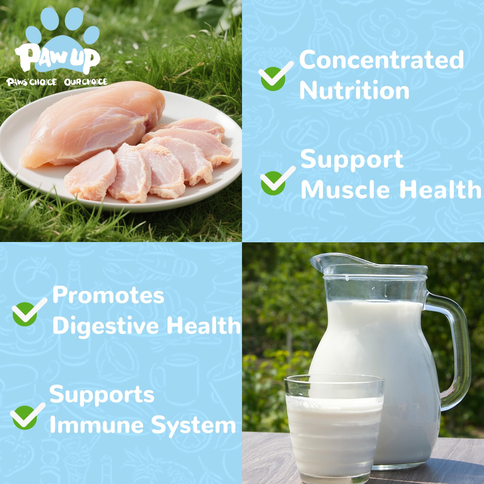 PAWUP freeze-dried texture close-up highlights crisp bite