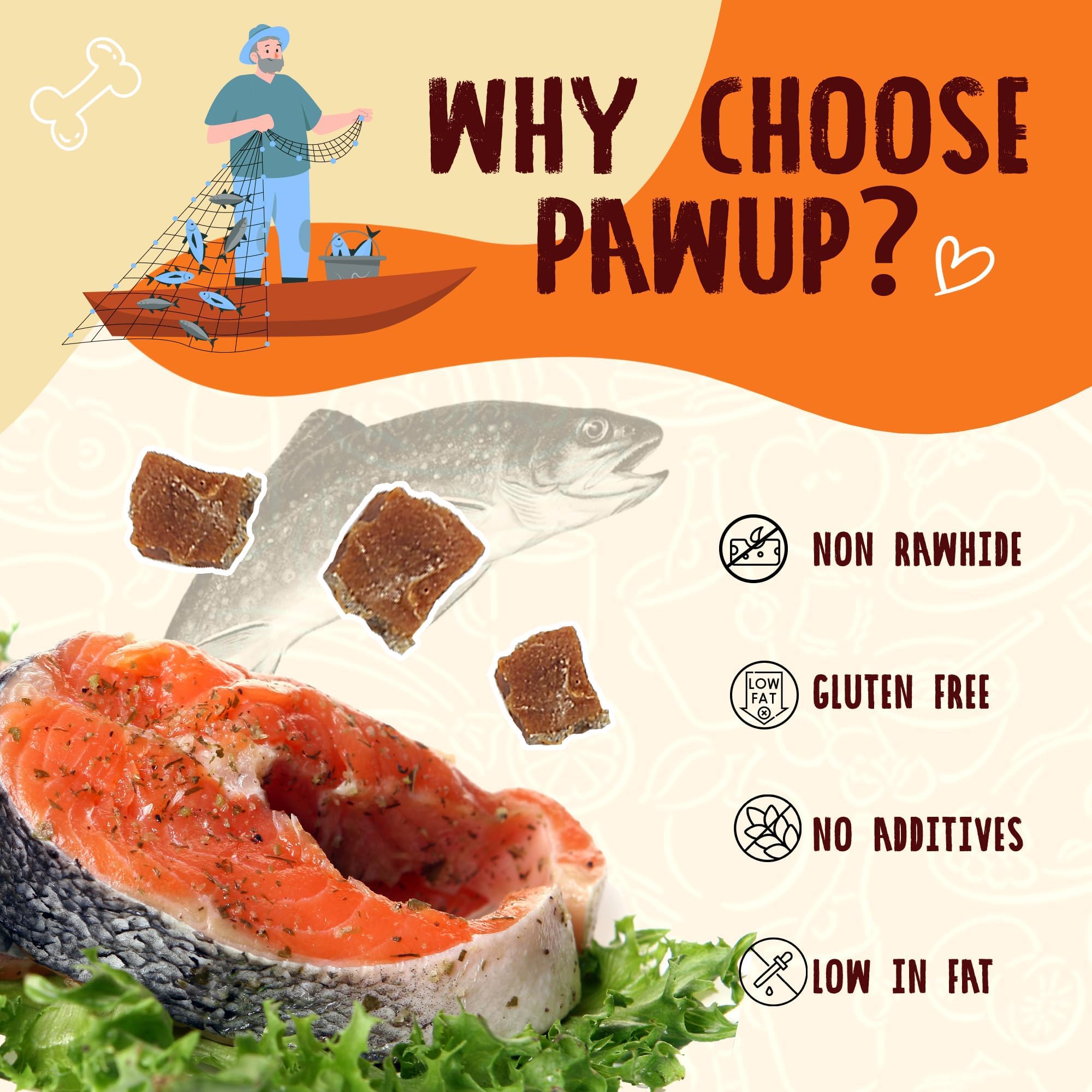PAWUP High protein treats supports digestion and immune function