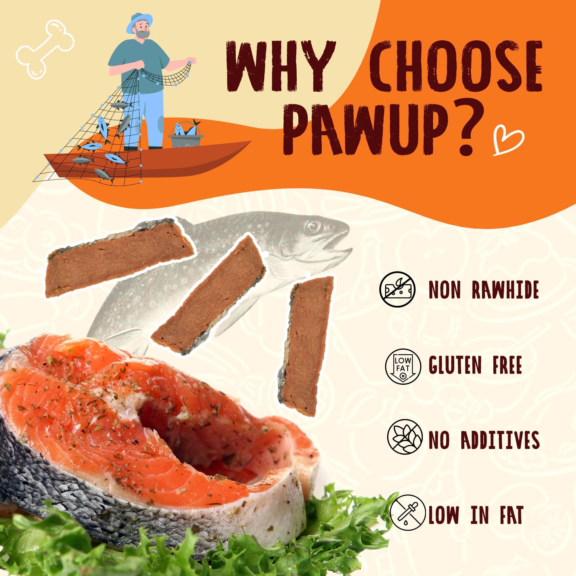 PAWUP omega-3-6-nutrients—natural fatty acids for healthy skin and coat.