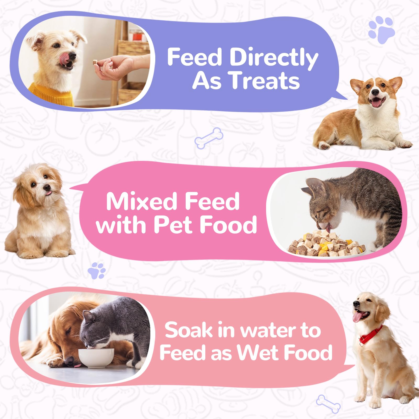 PAWUP rehydrated-meat aroma—boosts scent during mealtime.