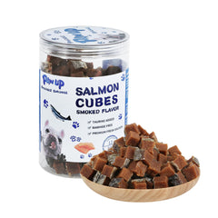 PAWUP Salmon dog treats packaging showing allergen-friendly bites for dogs