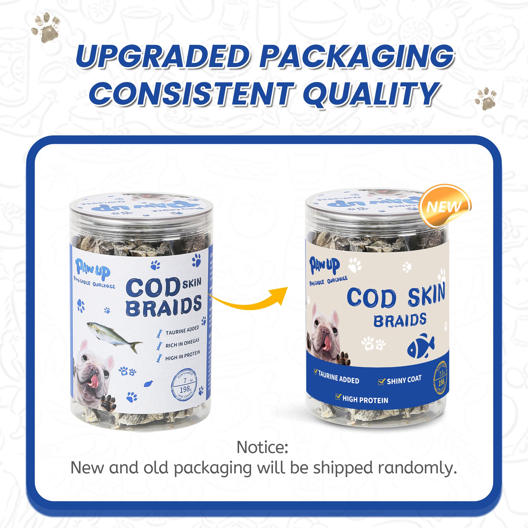 PAWUP Single-ingredient cod-skin chews for sensitive stomachs