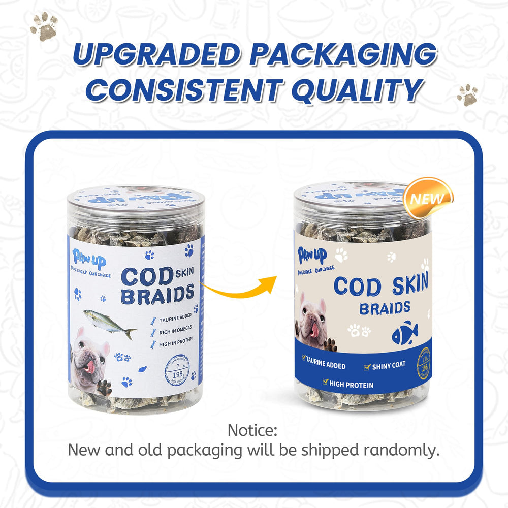 PAWUP Single-ingredient cod-skin chews for sensitive stomachs