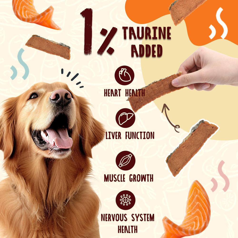 PAWUP smoked-salmon-treats—savory flavor for daily canine snacking.