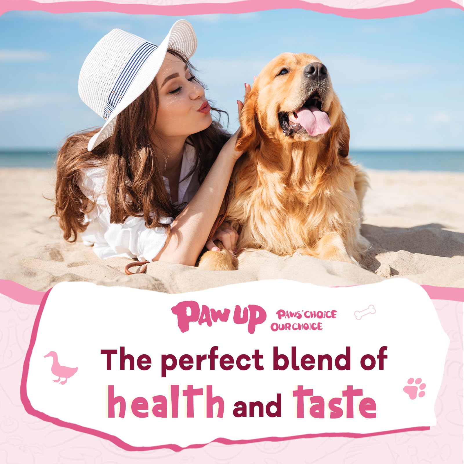 PAWUP snack-time image shows treats ready for your dog's bowl