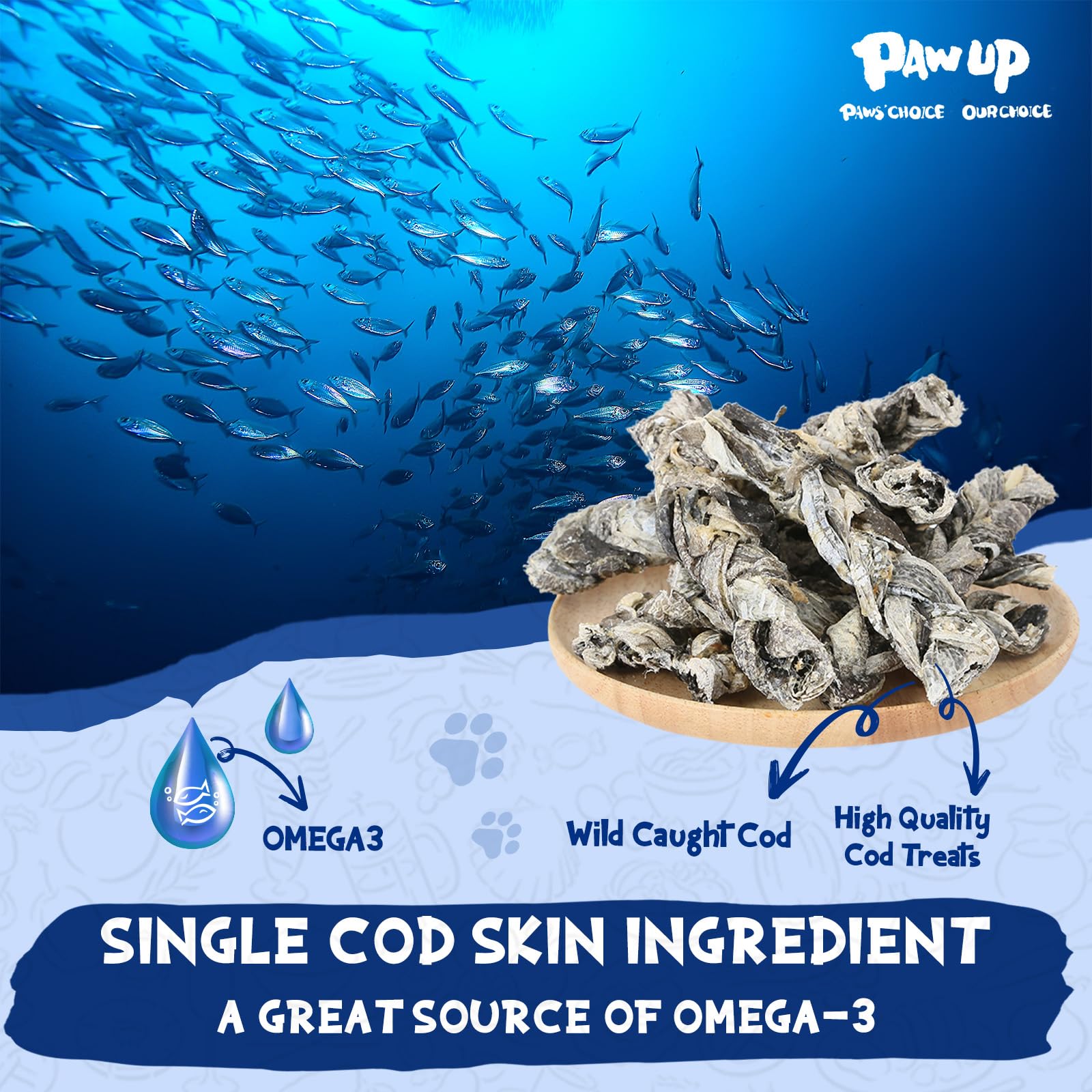 PAWUP Taurine-added dog treats for heart and eye-support