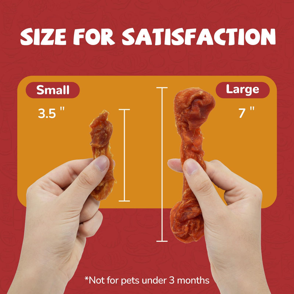 PAWUP Turkey Dog Treats 7-inch sticks ready for easy transport and use.