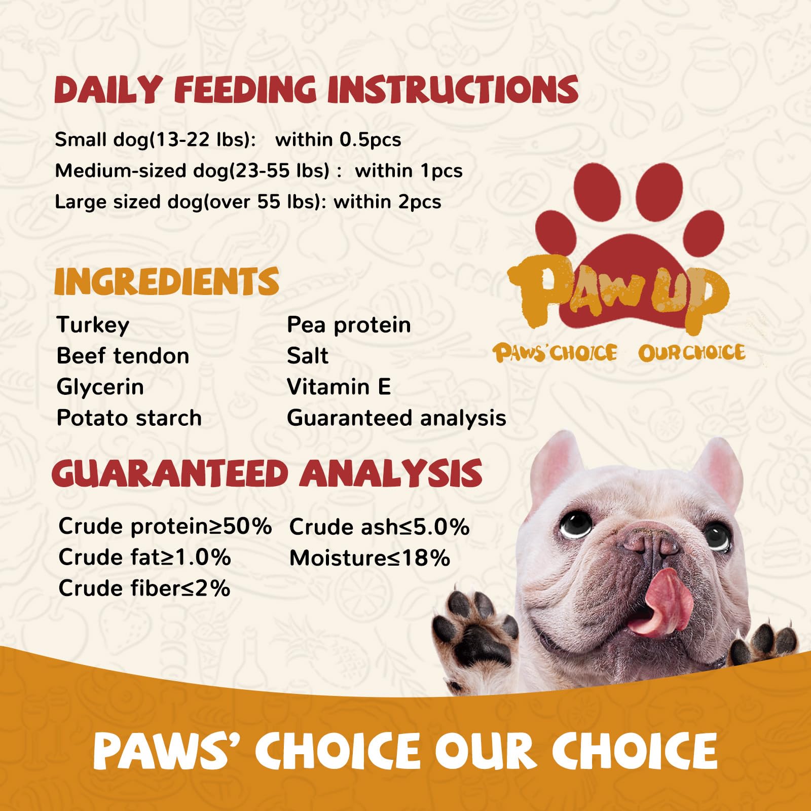 PAWUP Turkey Dog Treats travel-friendly chew for outdoor adventures with dogs.