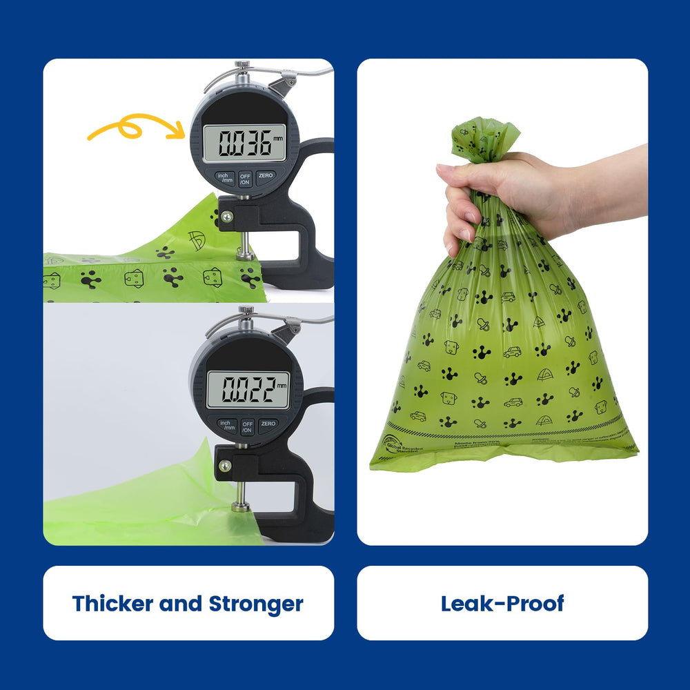 PawView 36-micron leakproof bags shown for strong, mess-free cleanup