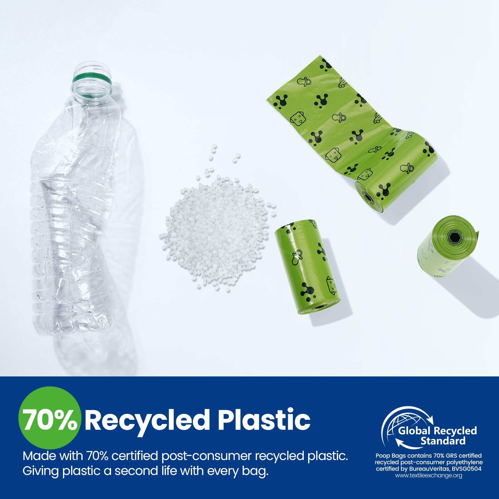 PawView bags made from 70% recycled material for eco-conscious use